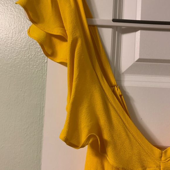 Anthropology yellow dress - Picture 6 of 8